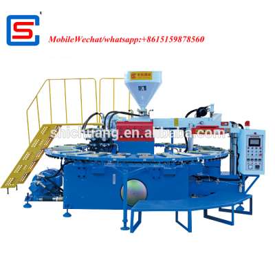 PVC TPR AIR BLOWING injection moulding machine for Crystal shoes slipper soles