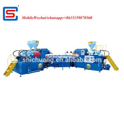 AUTOMATIC PVC INJECTION MOULDING MACHINE